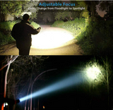 USB Rechargeable Flashlight, Magnetic LED Flashlight with Cob Sidelight