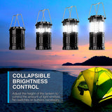 2 Pack LED Camping Lantern, Super Bright Portable Survival Lanterns, Must Have During Hurricane, Emergency, Storms, Outages, Original Collapsible Camping Lights/Lamp