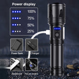 Super XHP120 Most Powerful Led Flashlight Power Bank