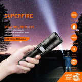 V8-S P90 Glare Flashlight Zoom Long Shot