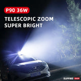 V8-S P90 Glare Flashlight Zoom Long Shot